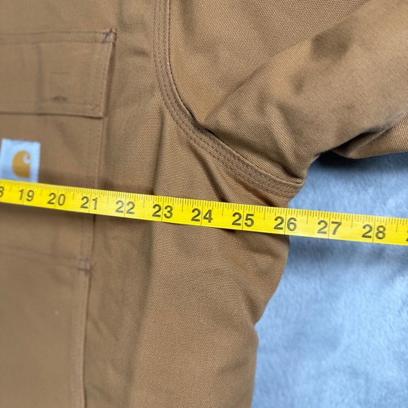 Vintage Carhartt C03 BRN Arctic Quilt Lined Duck Canvas Jacket  Coat Men's sz 46 - Picture 9 of 10